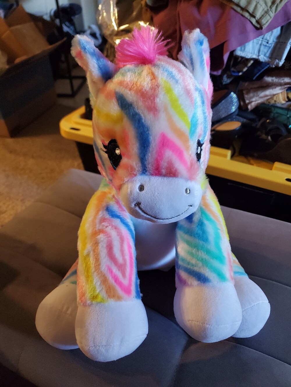 Build-A-Bear Rainbow Striped Zebra